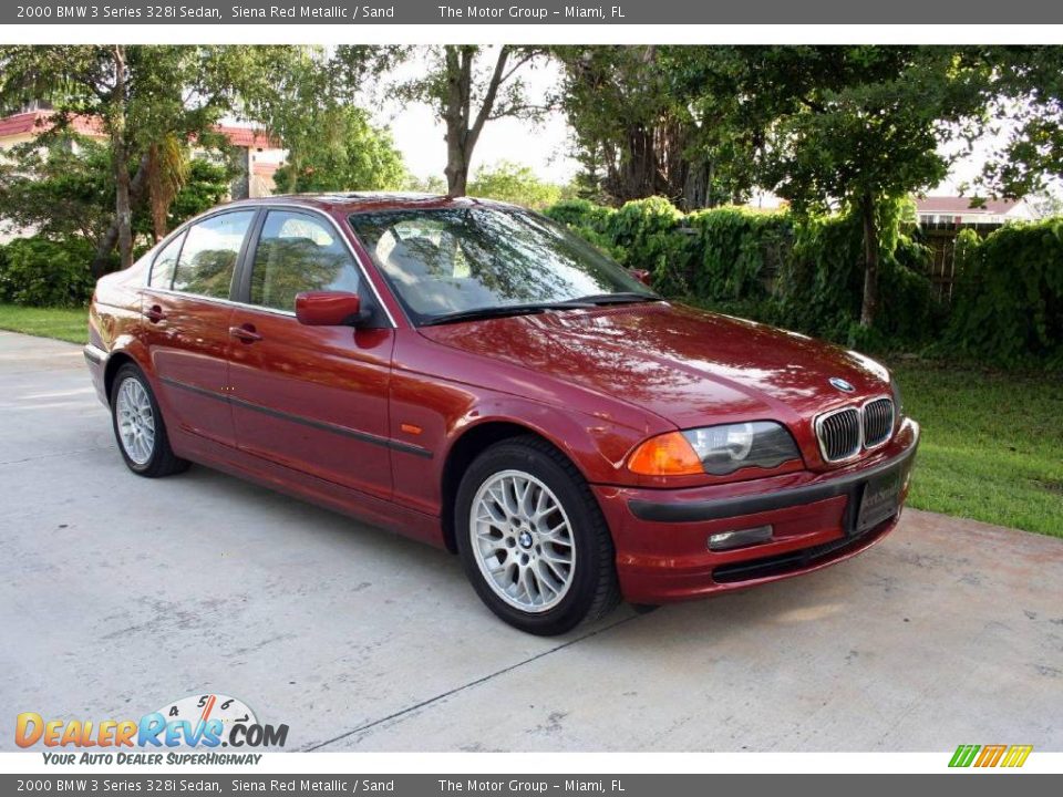 2000 BMW 3 Series 328i Sedan Siena Red Metallic / Sand Photo #18