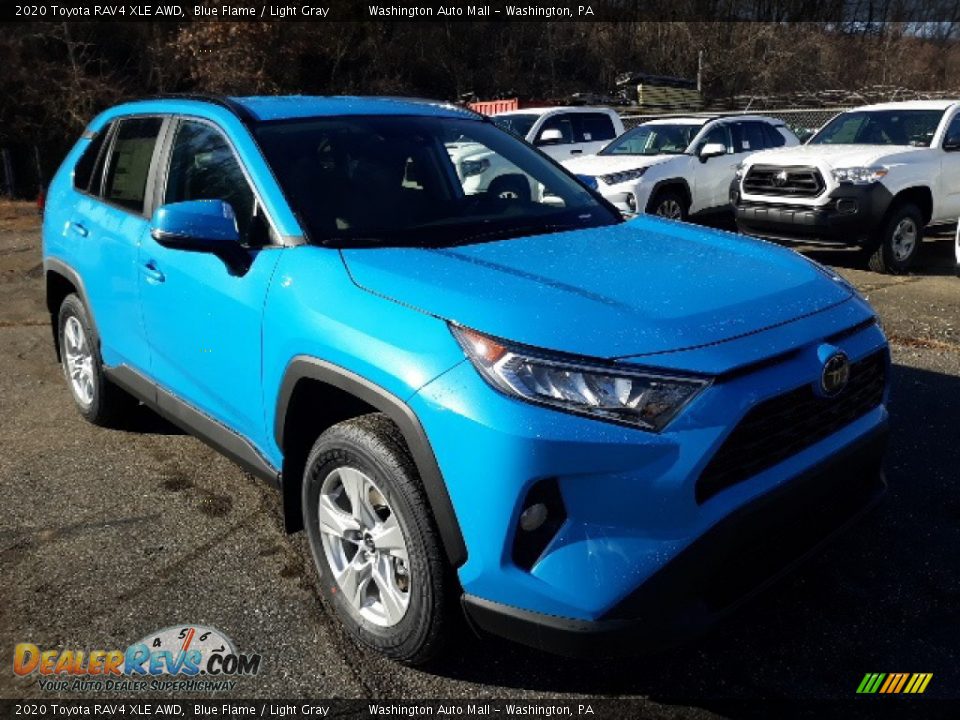 2020 Toyota RAV4 XLE AWD Blue Flame / Light Gray Photo #1