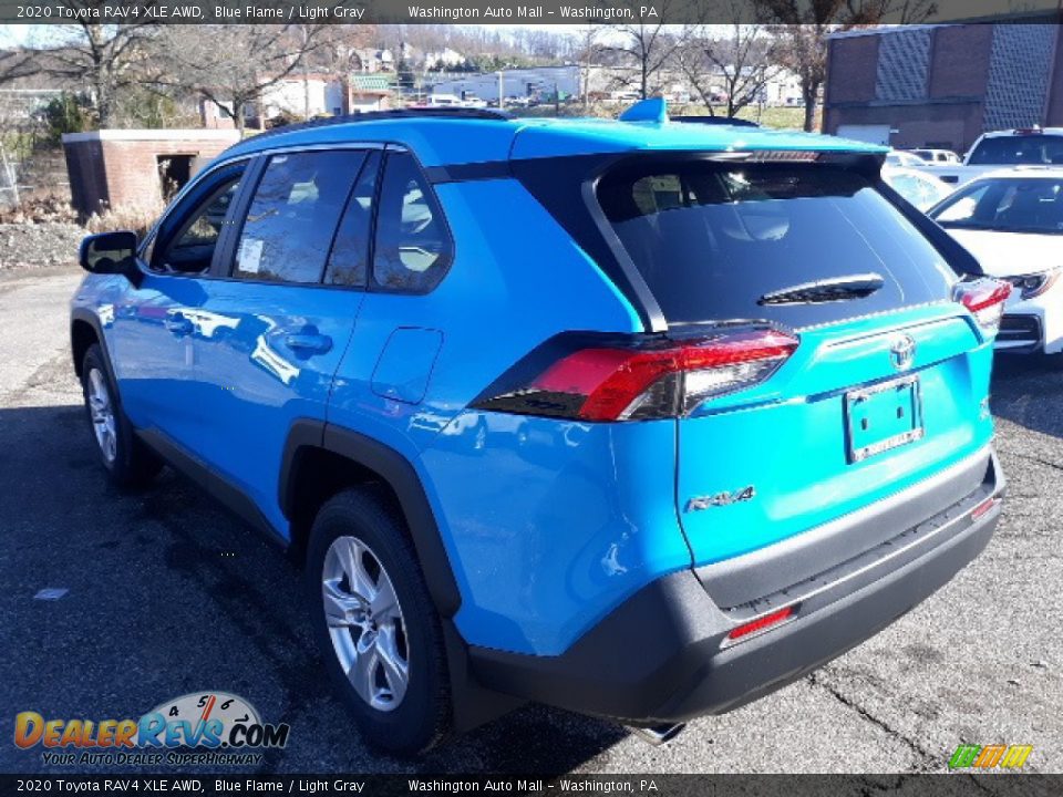 2020 Toyota RAV4 XLE AWD Blue Flame / Light Gray Photo #2