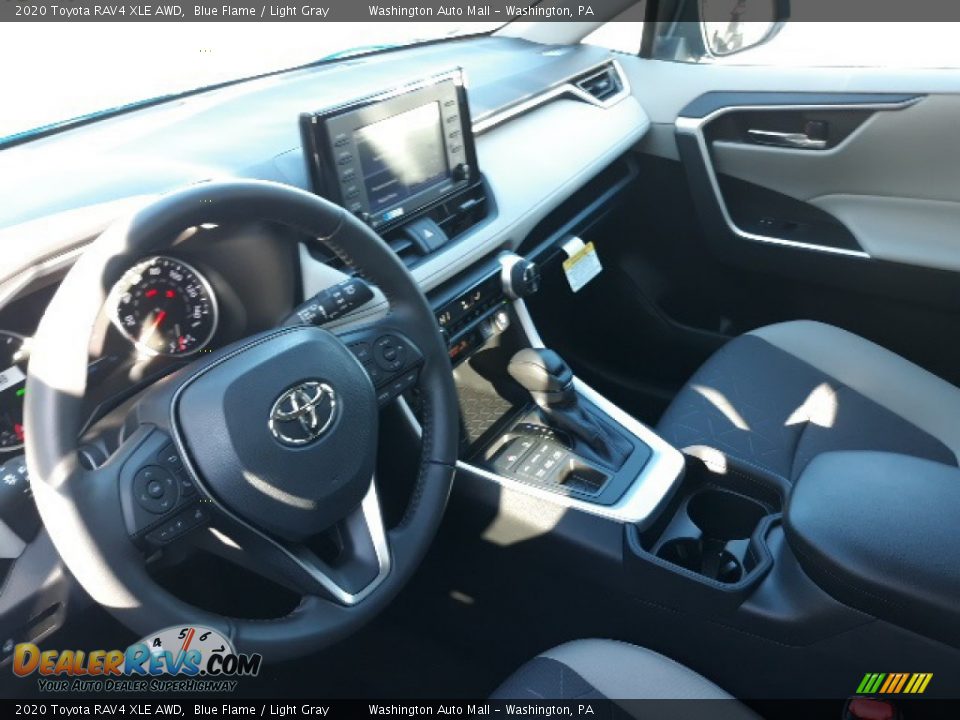 2020 Toyota RAV4 XLE AWD Blue Flame / Light Gray Photo #3