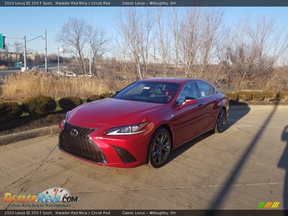 2020 Lexus ES 350 F Sport Matador Red Mica / Circuit Red Photo #1