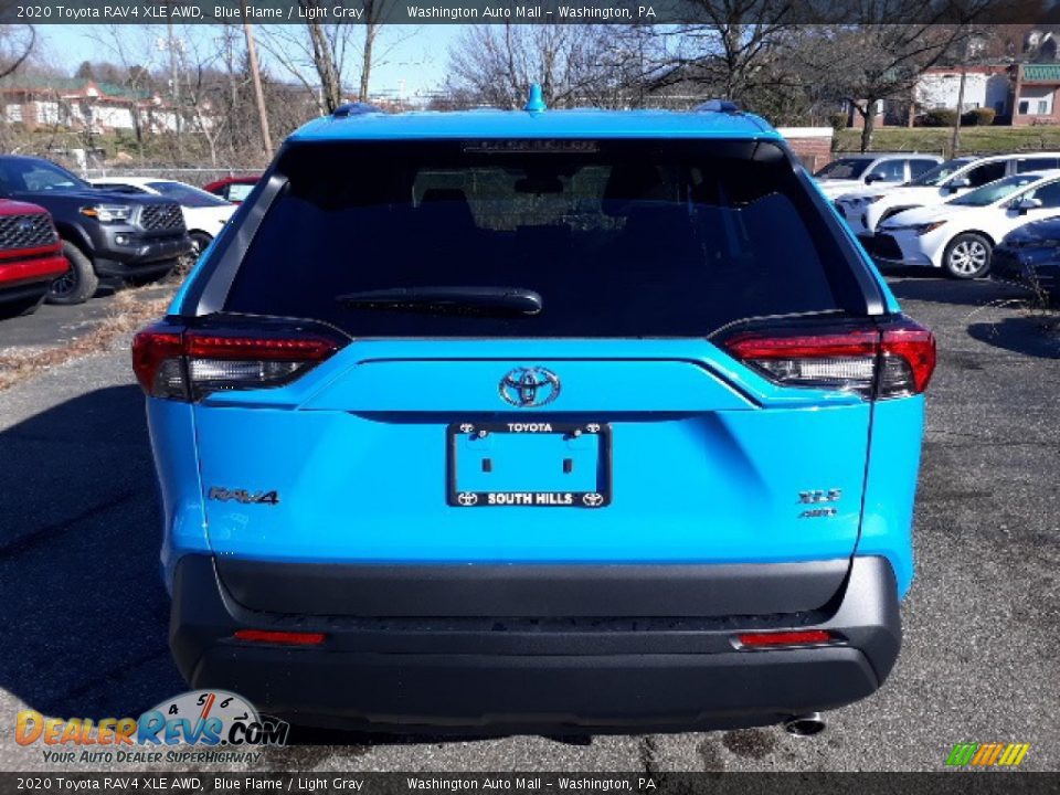 2020 Toyota RAV4 XLE AWD Blue Flame / Light Gray Photo #7