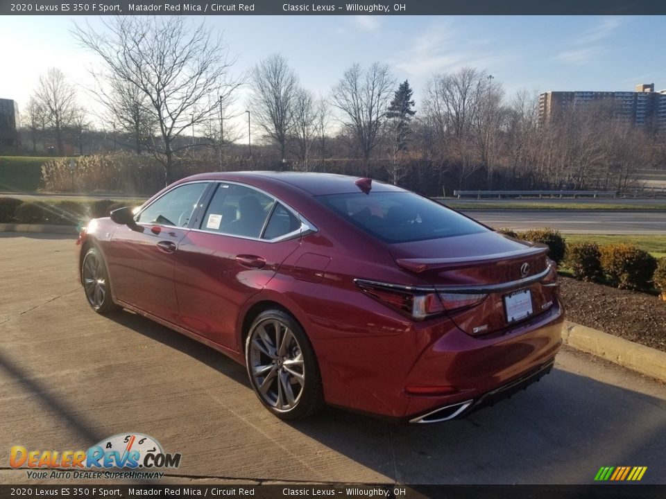 2020 Lexus ES 350 F Sport Matador Red Mica / Circuit Red Photo #4