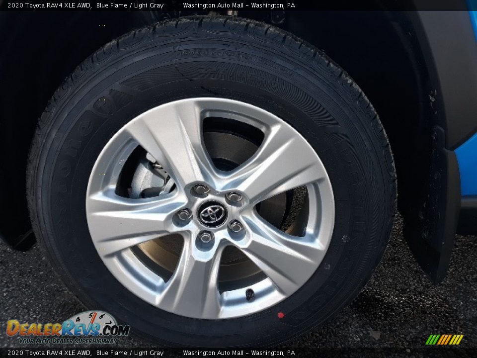 2020 Toyota RAV4 XLE AWD Blue Flame / Light Gray Photo #9
