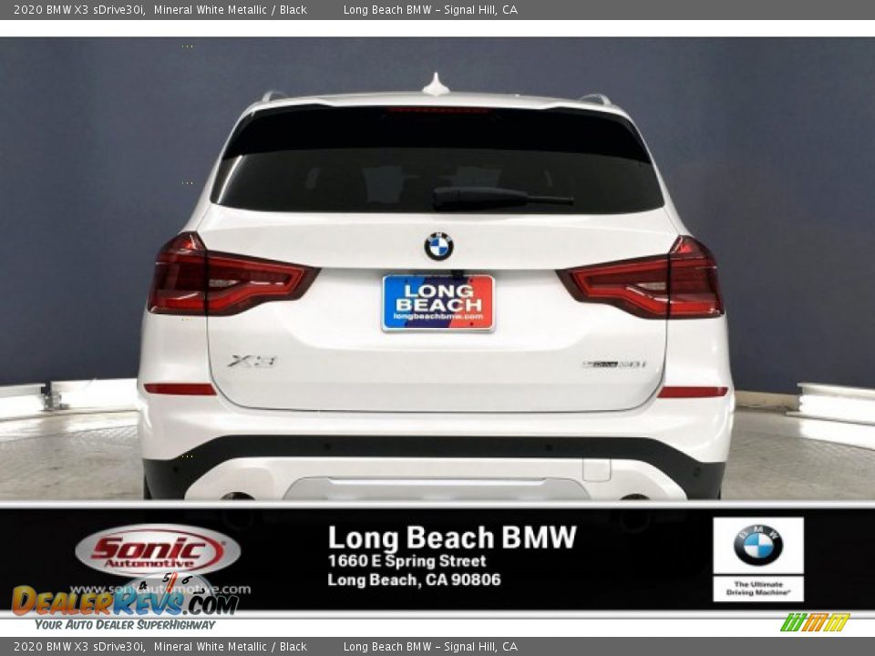 2020 BMW X3 sDrive30i Mineral White Metallic / Black Photo #3