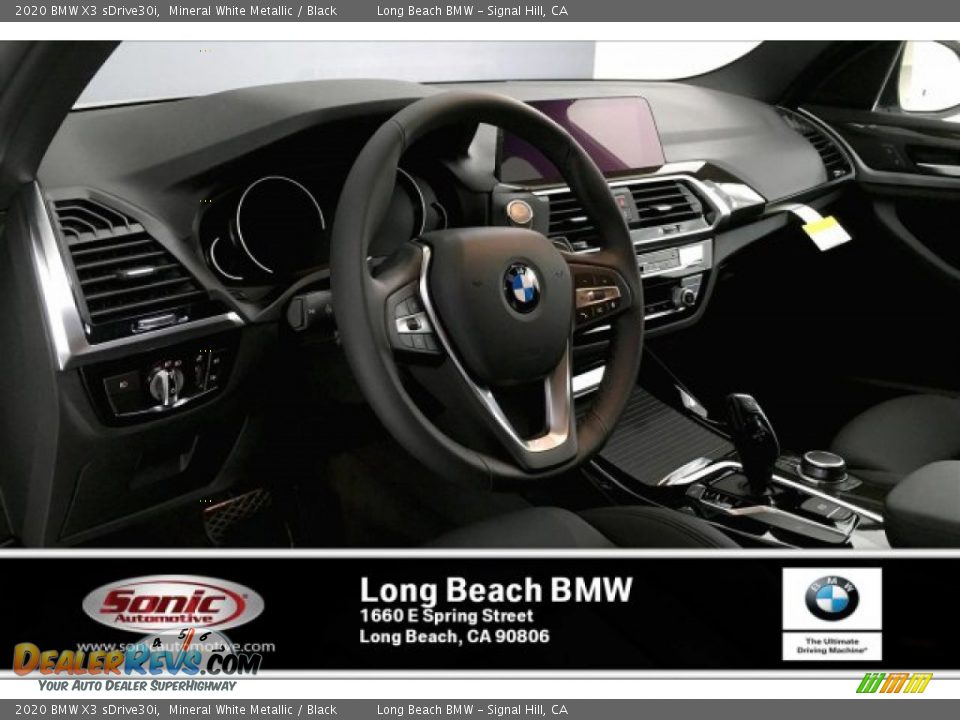 2020 BMW X3 sDrive30i Mineral White Metallic / Black Photo #4