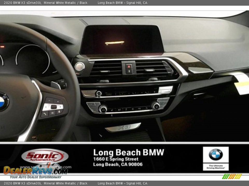 2020 BMW X3 sDrive30i Mineral White Metallic / Black Photo #5
