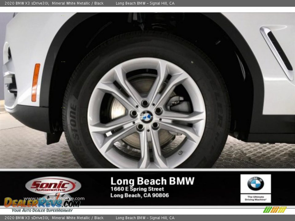 2020 BMW X3 sDrive30i Mineral White Metallic / Black Photo #9