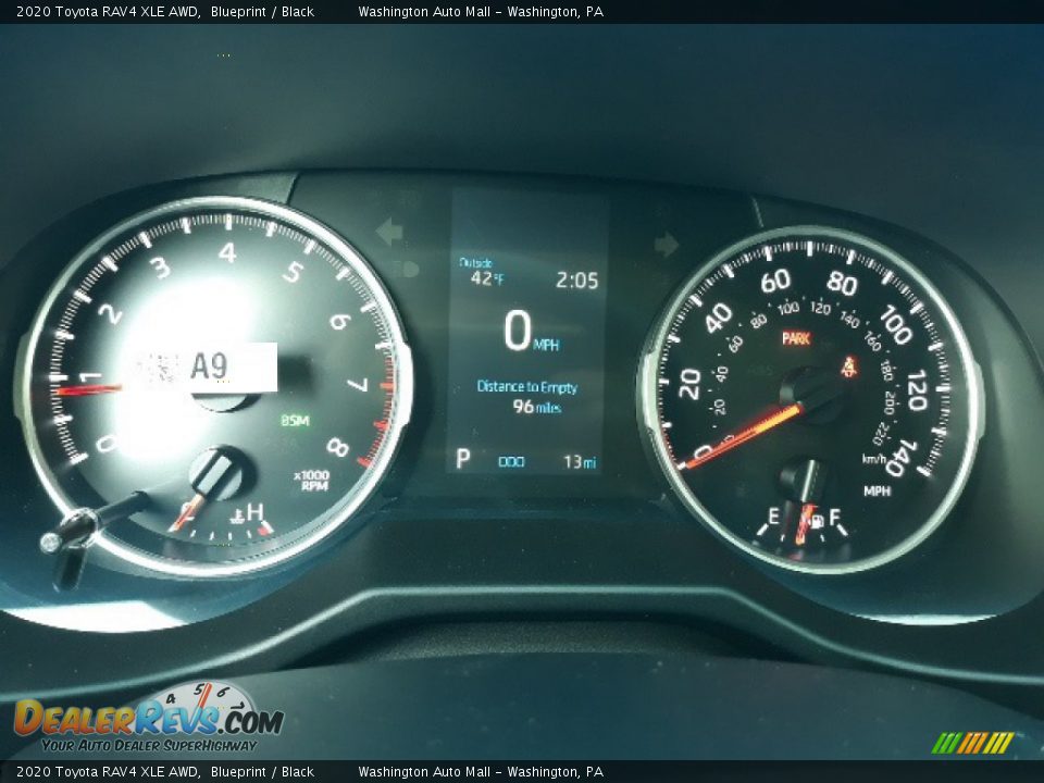 2020 Toyota RAV4 XLE AWD Gauges Photo #9