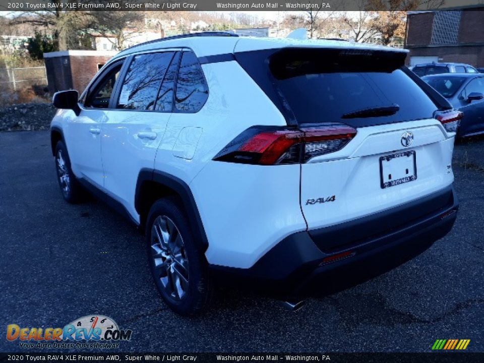 2020 Toyota RAV4 XLE Premium AWD Super White / Light Gray Photo #2
