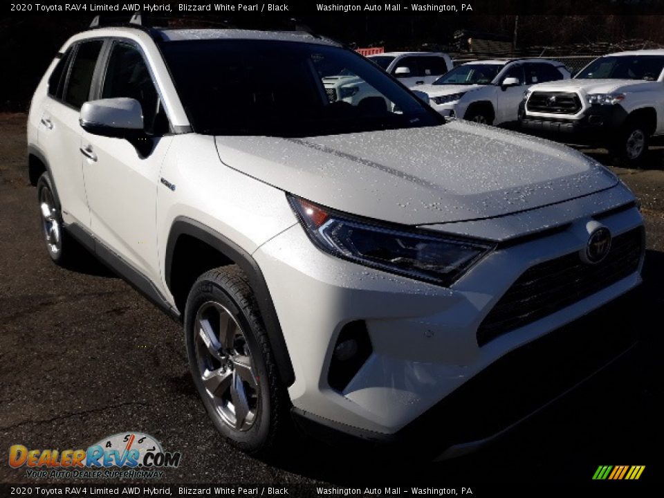 2020 Toyota RAV4 Limited AWD Hybrid Blizzard White Pearl / Black Photo #1