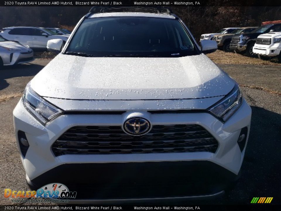 2020 Toyota RAV4 Limited AWD Hybrid Blizzard White Pearl / Black Photo #7