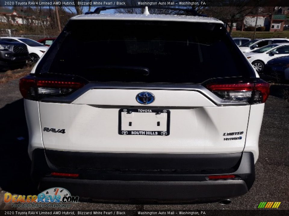 2020 Toyota RAV4 Limited AWD Hybrid Blizzard White Pearl / Black Photo #8