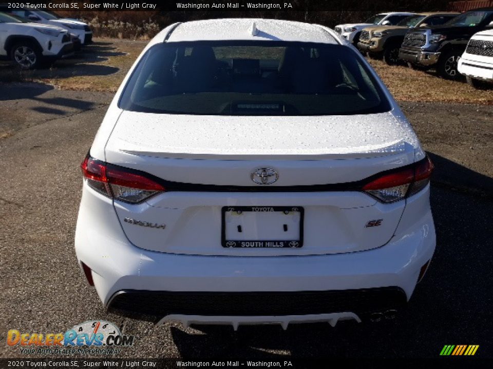 2020 Toyota Corolla SE Super White / Light Gray Photo #8