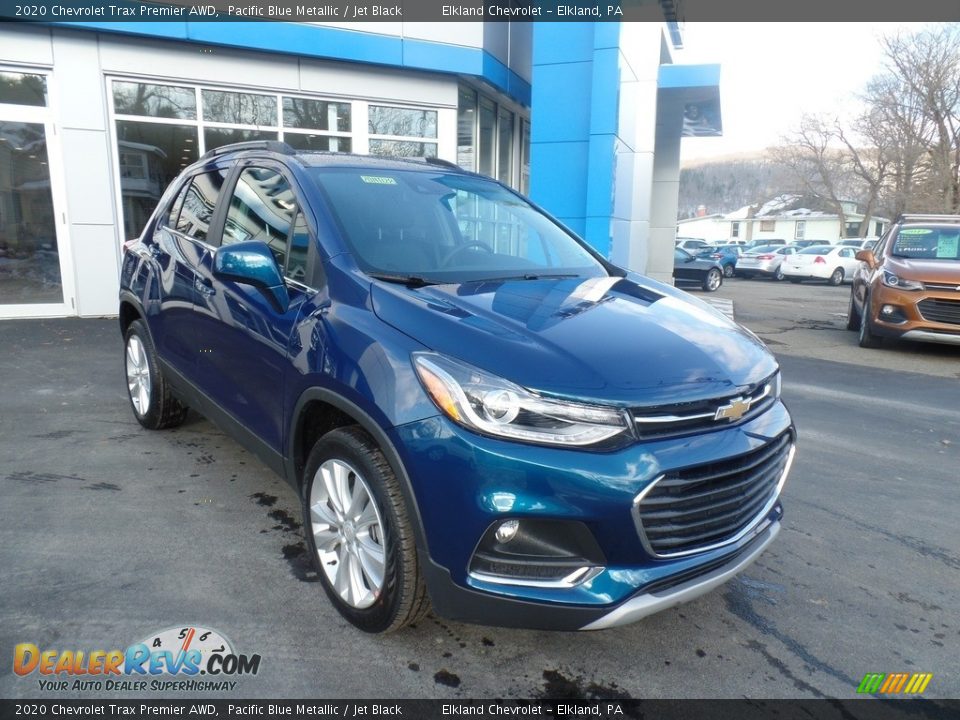 2020 Chevrolet Trax Premier AWD Pacific Blue Metallic / Jet Black Photo #4