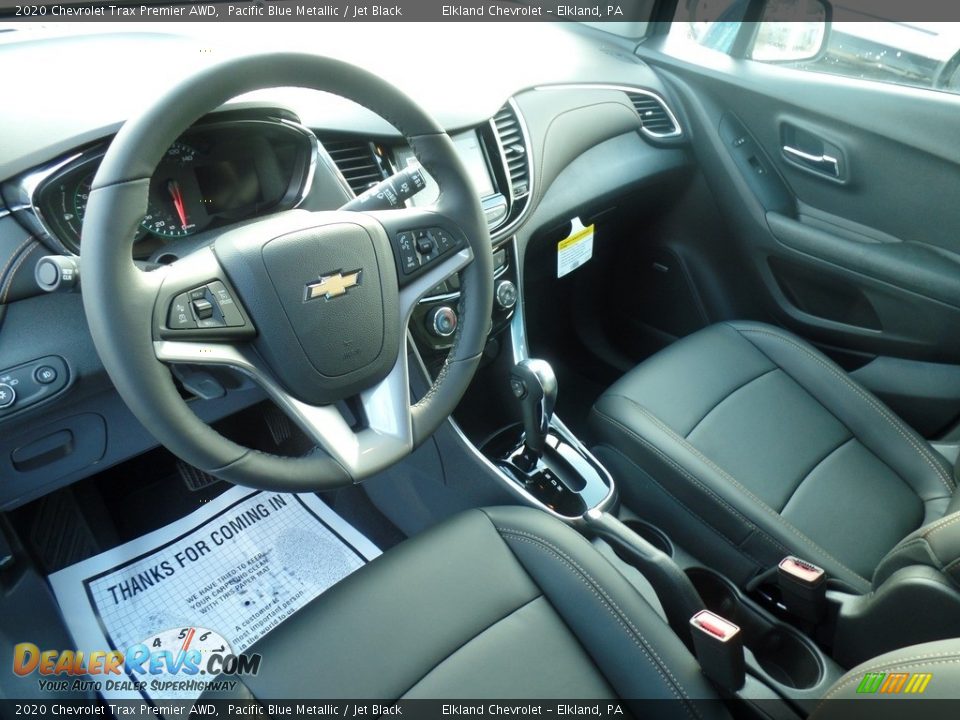 2020 Chevrolet Trax Premier AWD Pacific Blue Metallic / Jet Black Photo #19