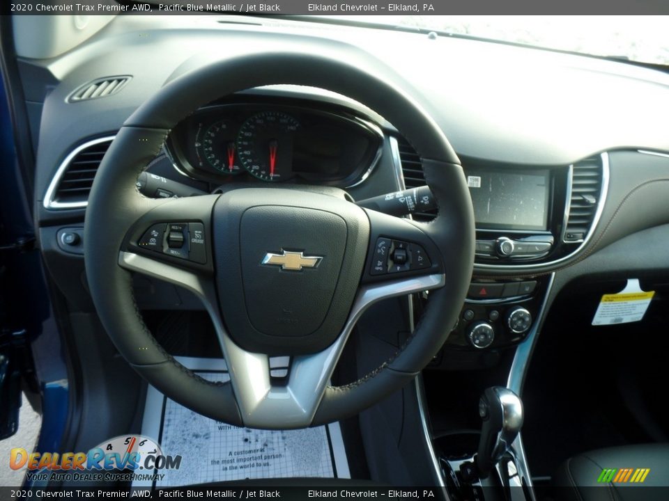 2020 Chevrolet Trax Premier AWD Pacific Blue Metallic / Jet Black Photo #20