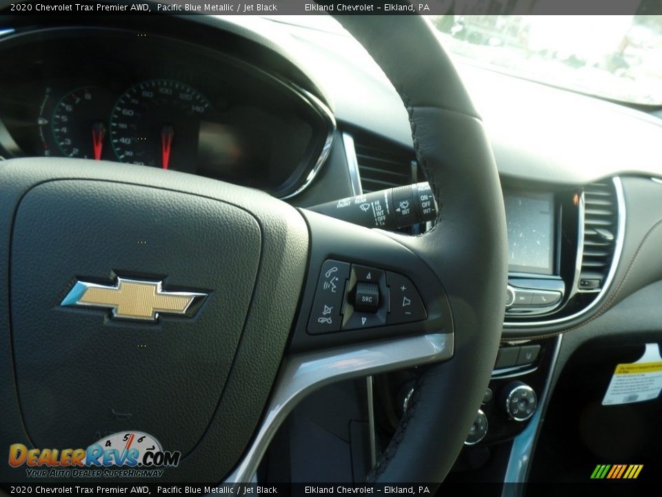 2020 Chevrolet Trax Premier AWD Pacific Blue Metallic / Jet Black Photo #21