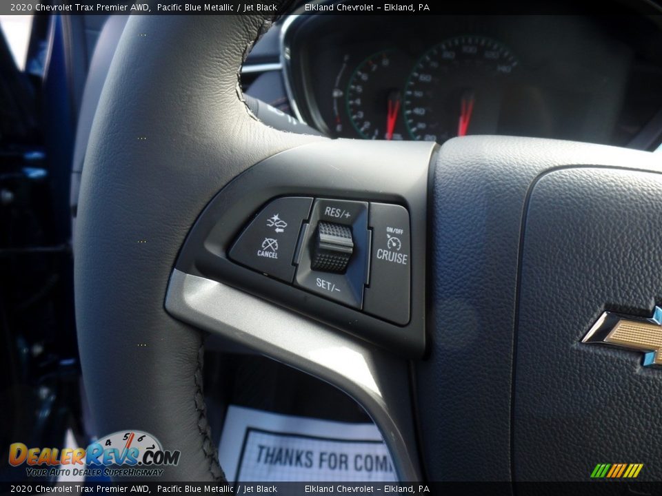 2020 Chevrolet Trax Premier AWD Pacific Blue Metallic / Jet Black Photo #22