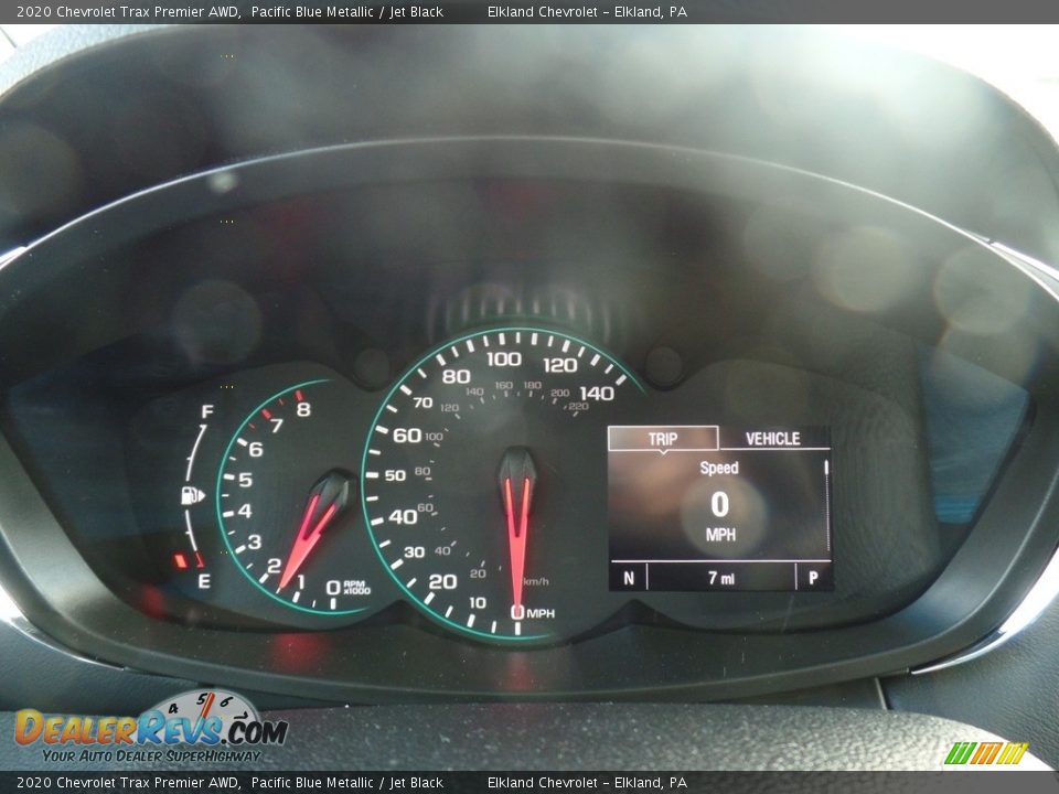 2020 Chevrolet Trax Premier AWD Pacific Blue Metallic / Jet Black Photo #26