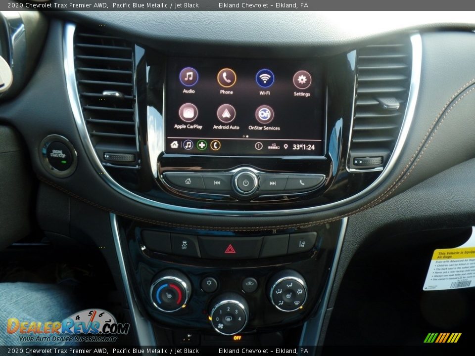 2020 Chevrolet Trax Premier AWD Pacific Blue Metallic / Jet Black Photo #27