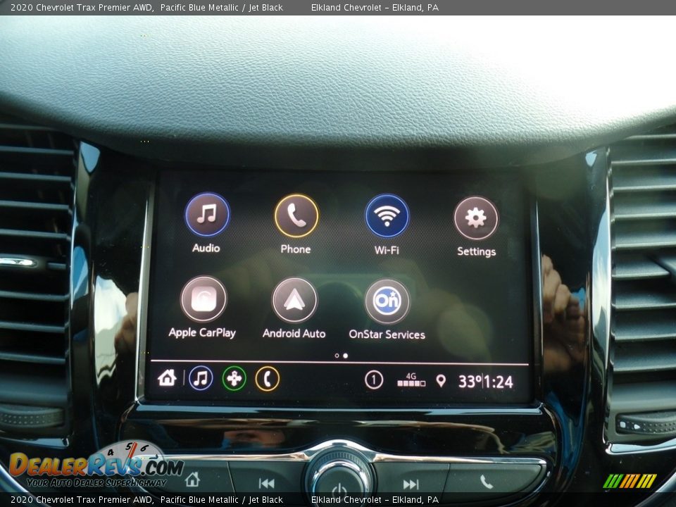 2020 Chevrolet Trax Premier AWD Pacific Blue Metallic / Jet Black Photo #28