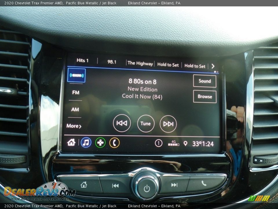 2020 Chevrolet Trax Premier AWD Pacific Blue Metallic / Jet Black Photo #29