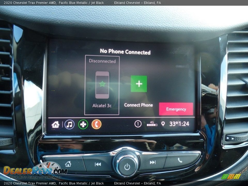 2020 Chevrolet Trax Premier AWD Pacific Blue Metallic / Jet Black Photo #31
