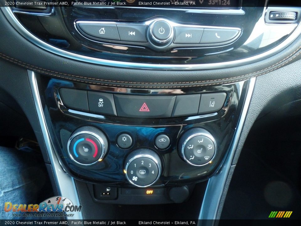 2020 Chevrolet Trax Premier AWD Pacific Blue Metallic / Jet Black Photo #32