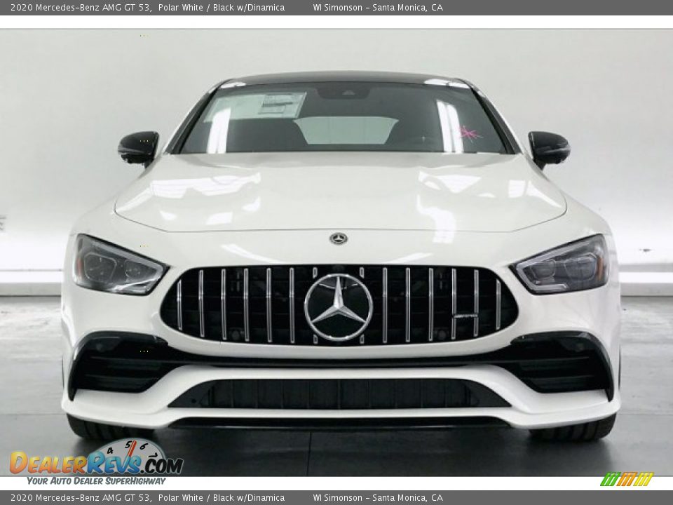 2020 Mercedes-Benz AMG GT 53 Polar White / Black w/Dinamica Photo #2