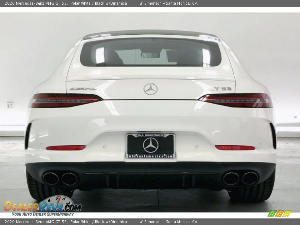 2020 Mercedes-Benz AMG GT 53 Polar White / Black w/Dinamica Photo #3
