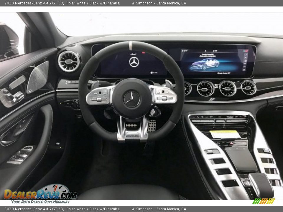 2020 Mercedes-Benz AMG GT 53 Polar White / Black w/Dinamica Photo #4