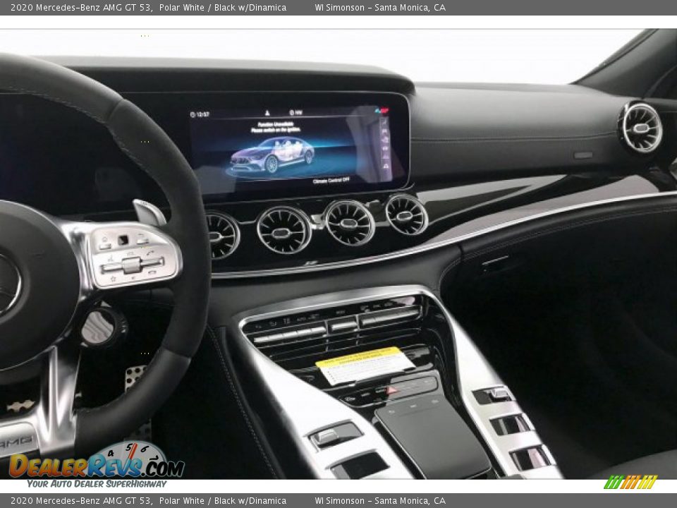 2020 Mercedes-Benz AMG GT 53 Polar White / Black w/Dinamica Photo #5