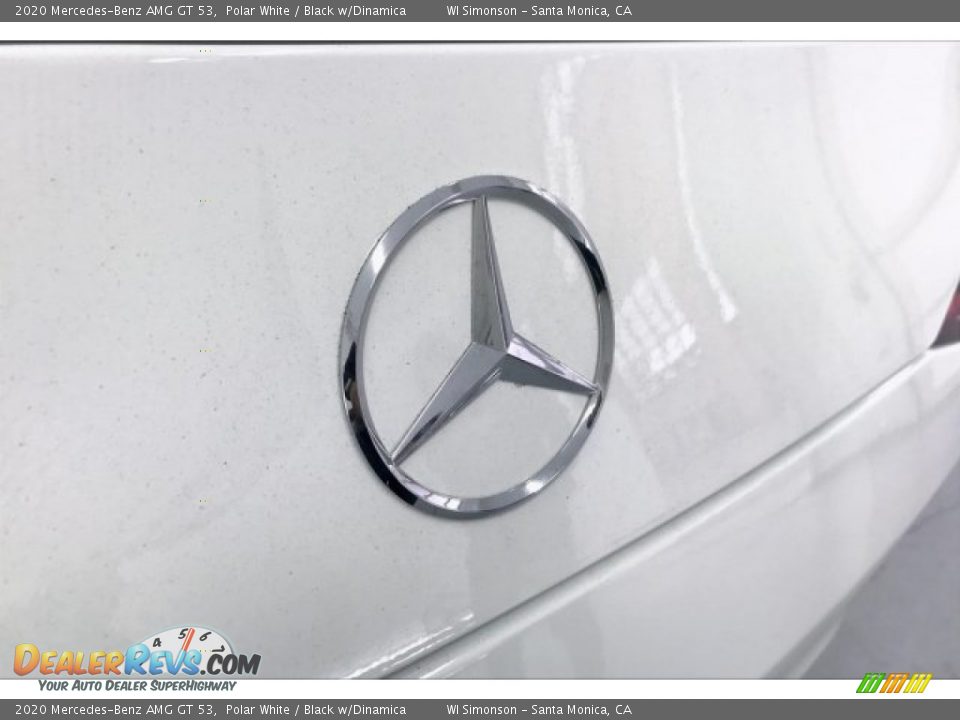 2020 Mercedes-Benz AMG GT 53 Polar White / Black w/Dinamica Photo #7