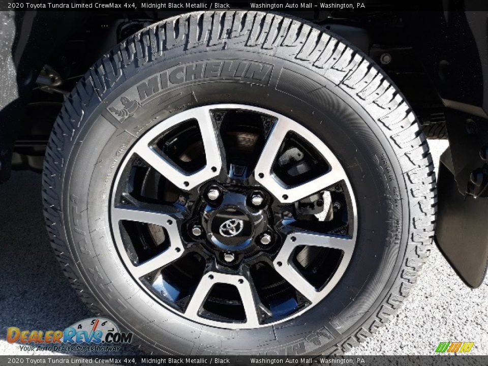 2020 Toyota Tundra Limited CrewMax 4x4 Midnight Black Metallic / Black Photo #12