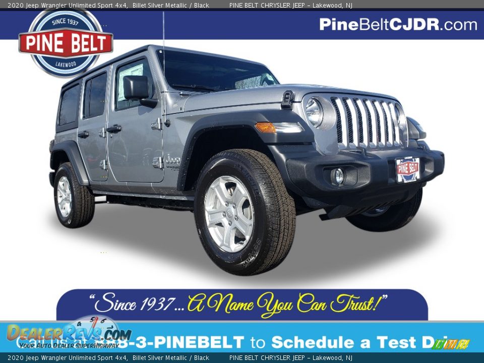 2020 Jeep Wrangler Unlimited Sport 4x4 Billet Silver Metallic / Black Photo #1