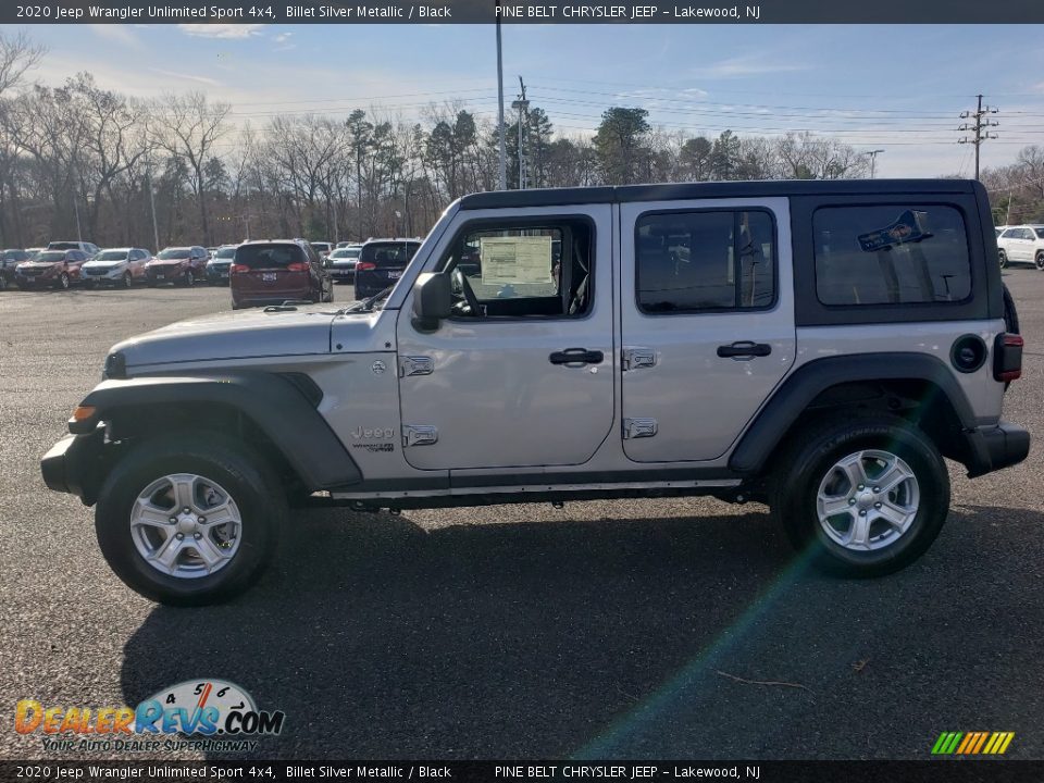 2020 Jeep Wrangler Unlimited Sport 4x4 Billet Silver Metallic / Black Photo #3