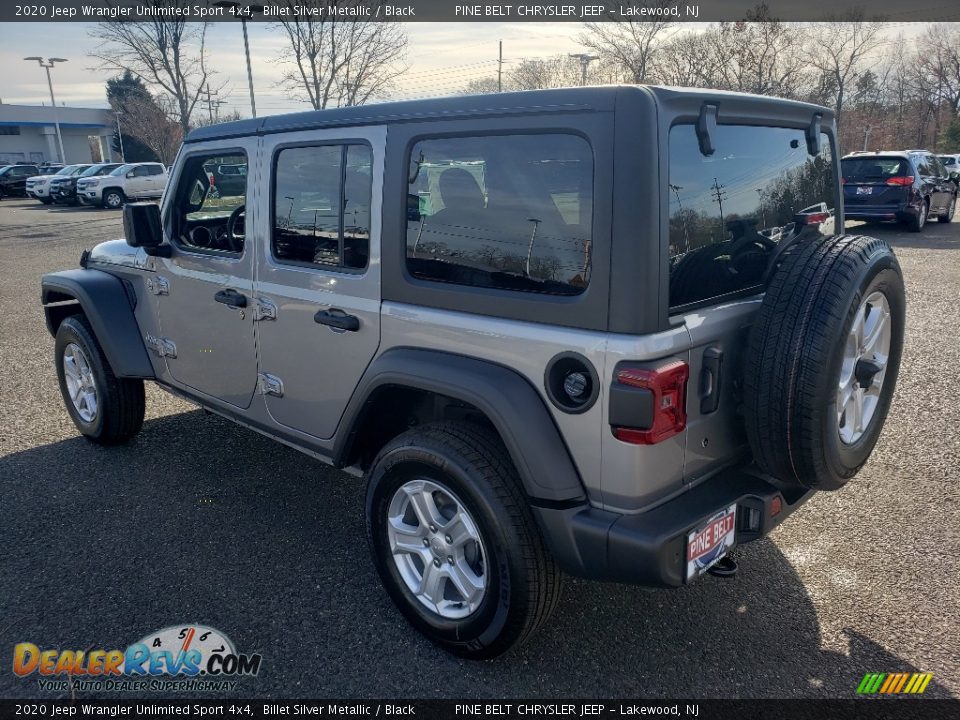 2020 Jeep Wrangler Unlimited Sport 4x4 Billet Silver Metallic / Black Photo #4