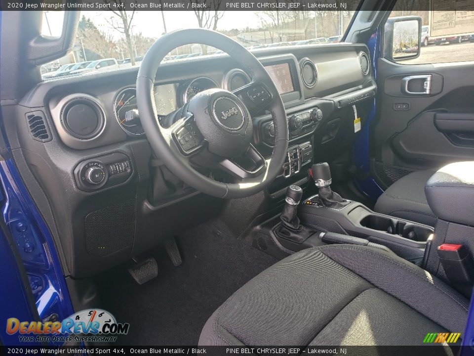 2020 Jeep Wrangler Unlimited Sport 4x4 Ocean Blue Metallic / Black Photo #7