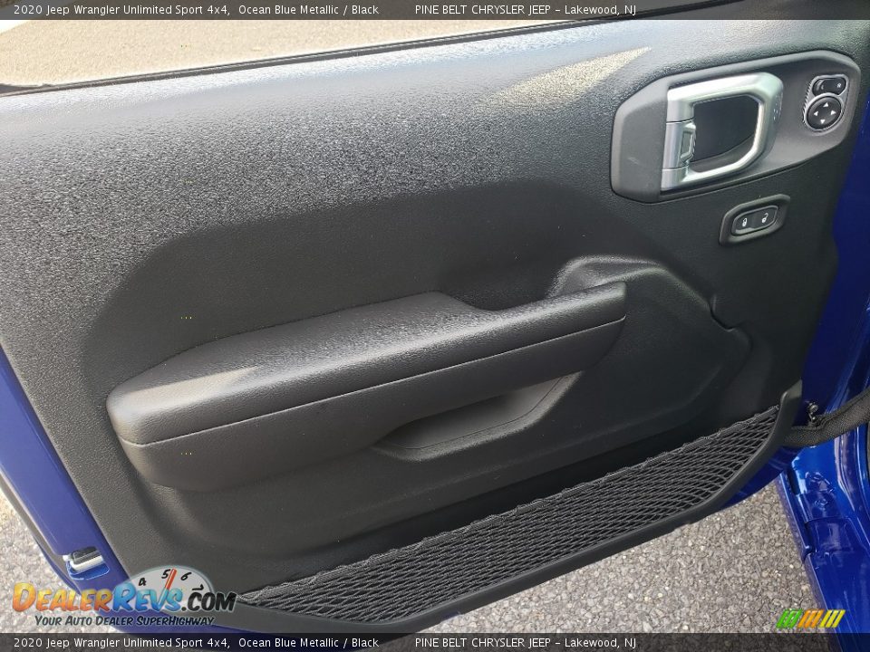 2020 Jeep Wrangler Unlimited Sport 4x4 Ocean Blue Metallic / Black Photo #8