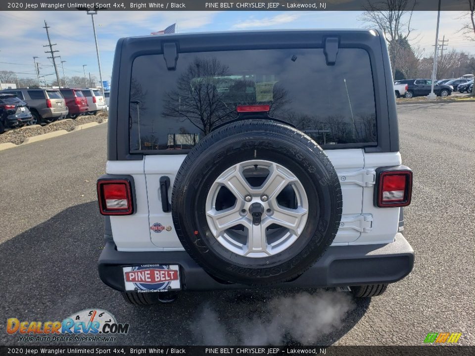 2020 Jeep Wrangler Unlimited Sport 4x4 Bright White / Black Photo #5