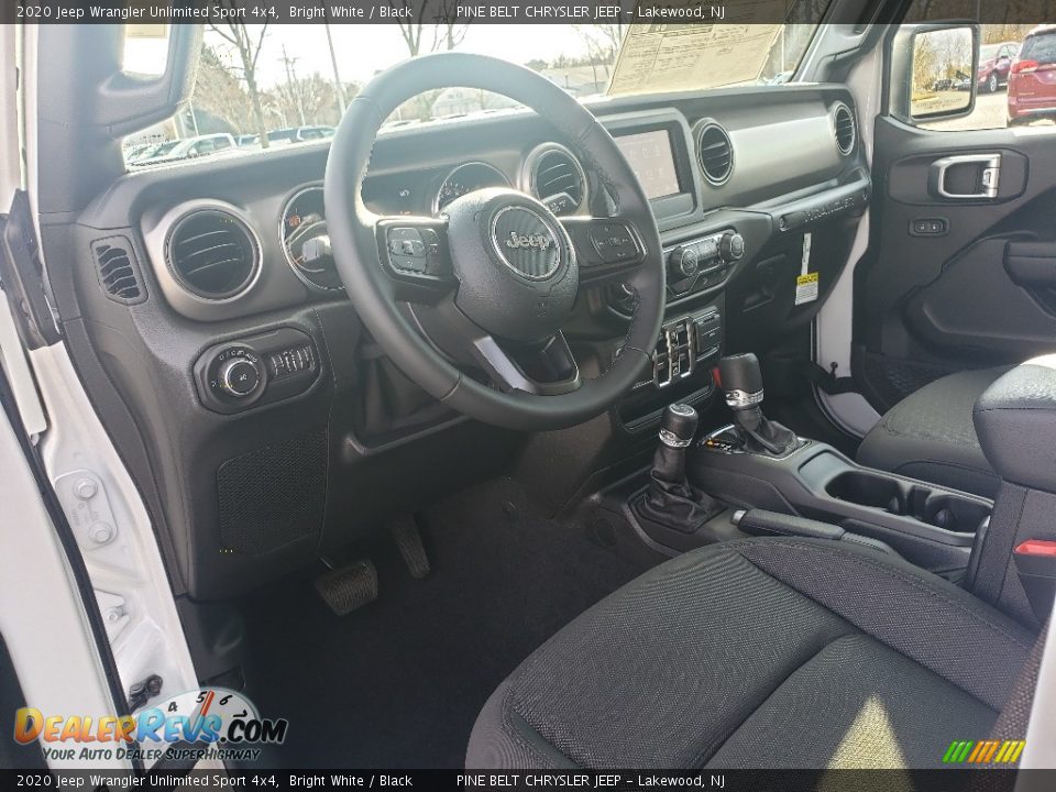 2020 Jeep Wrangler Unlimited Sport 4x4 Bright White / Black Photo #7