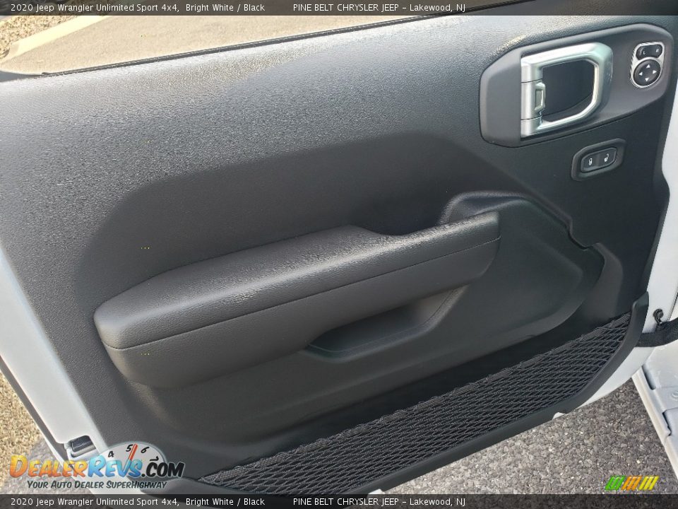 2020 Jeep Wrangler Unlimited Sport 4x4 Bright White / Black Photo #8