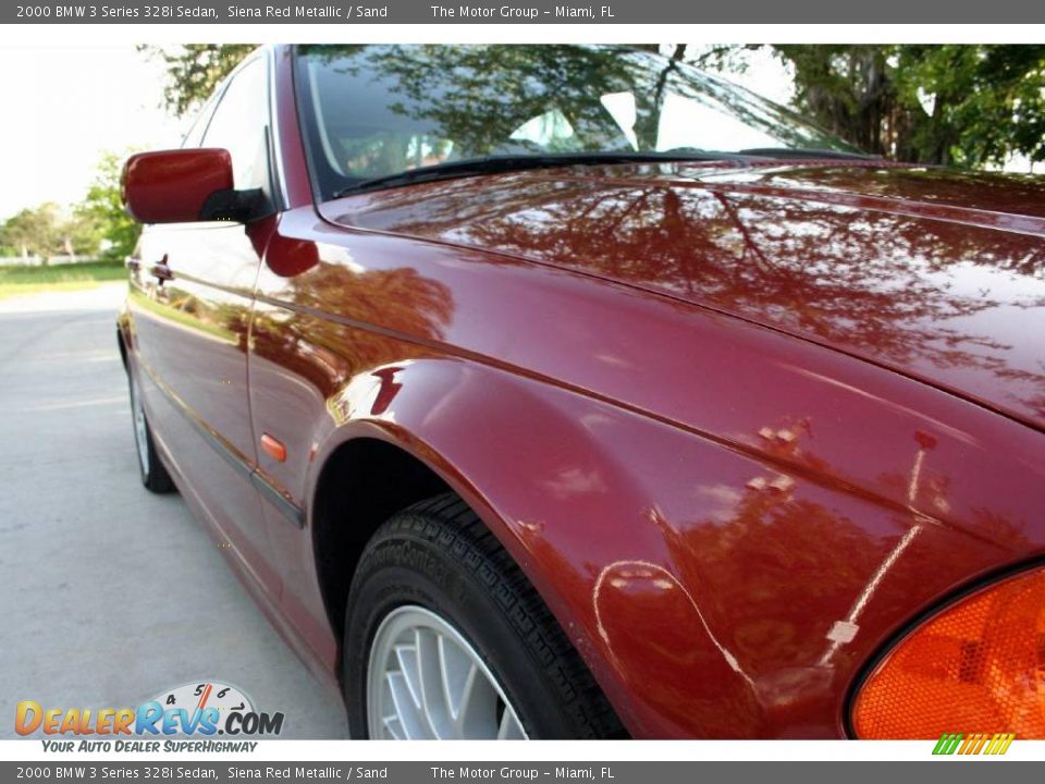 2000 BMW 3 Series 328i Sedan Siena Red Metallic / Sand Photo #35