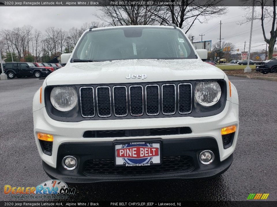 2020 Jeep Renegade Latitude 4x4 Alpine White / Black Photo #2