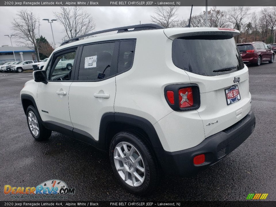 2020 Jeep Renegade Latitude 4x4 Alpine White / Black Photo #4