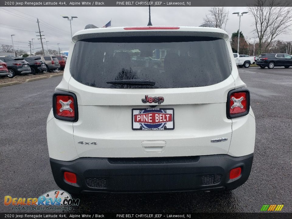 2020 Jeep Renegade Latitude 4x4 Alpine White / Black Photo #5