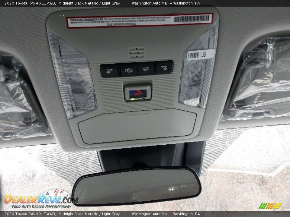 2020 Toyota RAV4 XLE AWD Midnight Black Metallic / Light Gray Photo #7