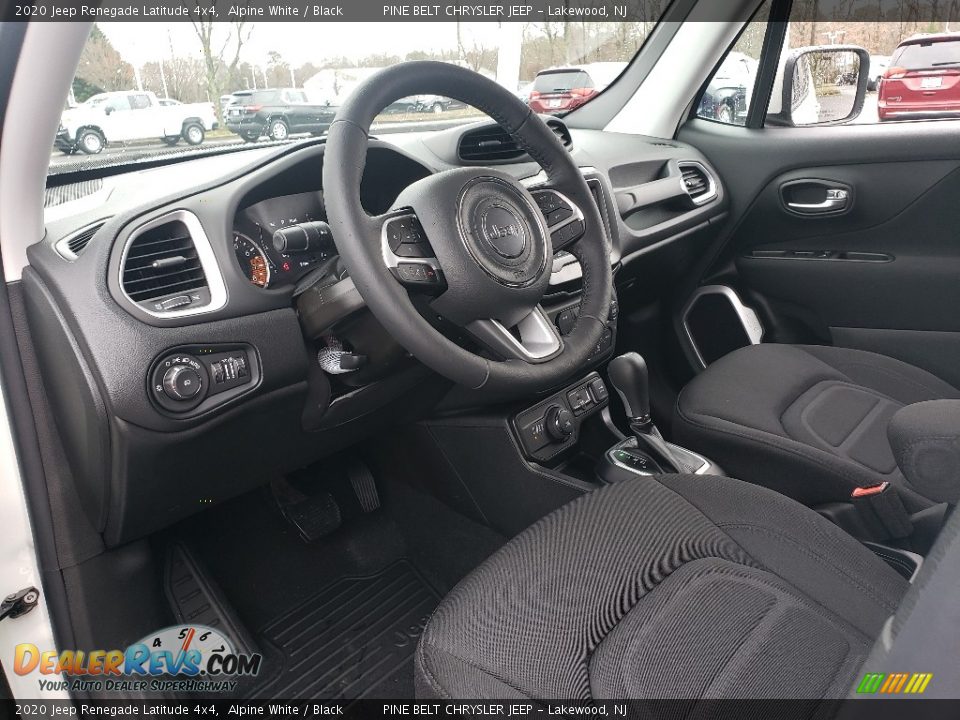 2020 Jeep Renegade Latitude 4x4 Alpine White / Black Photo #7