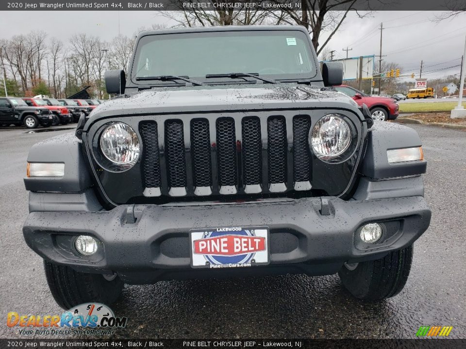 2020 Jeep Wrangler Unlimited Sport 4x4 Black / Black Photo #2
